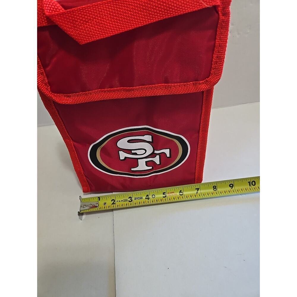 NFL San Francisco 49ERS Insulated Lunch Bag With hook loop Closure NWT - Picture 9 of 14